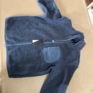 Armani Exchange Navy Zip Up Sweater